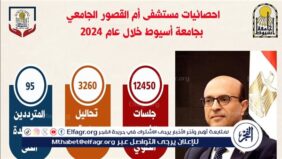 رئيس جامعة أسيوط: مستشفى أم القصور الجامعي تجري 12450 جلسة غسيل كلوي خلال 2024