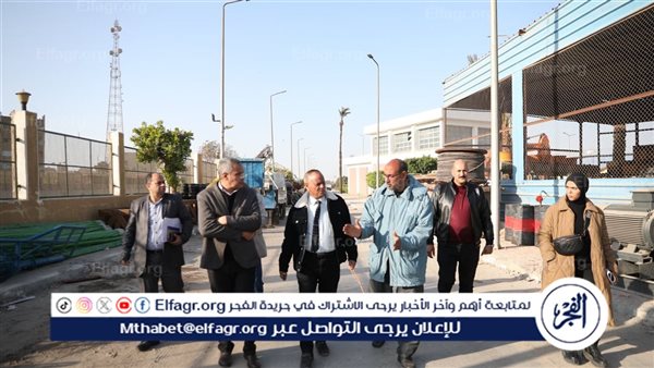 رئيس  مياه أسيوط  يتفقد سير العمل بمحطة نزلة عبد اللاه بحي شرق