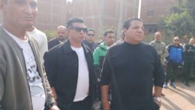تشييع جثمان شقيق الفنان شعبان عبد الرحيم بقليوب