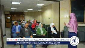 الأزمات والكوارث  فى دورة تدريبية بجامعة أسيوط