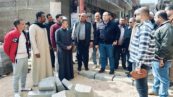 نائب محافظ الجيزة يتفقد المشروعات الجارية بمركز أوسيم..صور