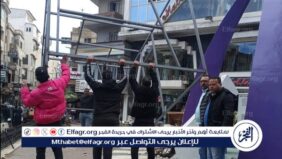 حملة مكبرة لرفع تعديات الباعة الجائلين والاشغالات بشوارع غرب المنصورة
