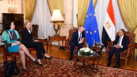 وزير الخارجية والهجرة يبحث السلام في الشرق الأوسط مع المبعوث الأوروبي