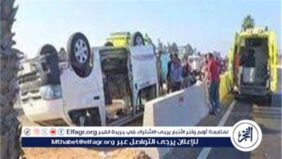 إصابة شخصان فى حادث تصادم بمركز اخميم بسوهاج