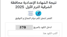 بالاسم ورقم الجلوس  الفجر تنشر نتيجة الشهادة الاعدادية للفصل الدراسي الأول بمحافظة الشرقية