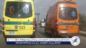 مصرع شخص وإصابة 8 في حادث تصادم أتوبيس بطريق الفيوم الصحراوي