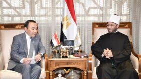 وزير الأوقاف يستقبل سفير كازاخستان بمقر الوزارة بالعاصمة الإدارية الجديدة
