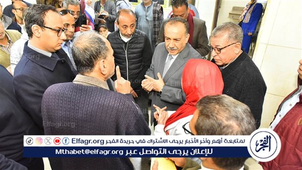 زيارة مفاجئة لمحافظ أسيوط لعيادة التأمين الصحي بمجمع المصالح بحى شرق