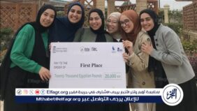 طالبات جامعة حلوان يحققن المركز الأول في مسابقة  Sustain the Future  للابتكار