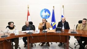 رئيس  مياه دمياط  يجتمع مع قيادات الشركة لمناقشة بعض المعوقات والتحديات