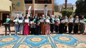 محافظ الجيزة يكرم 15 طالبة من حفظة القرآن الكريم بمدرسة الشهيد هشام شتا