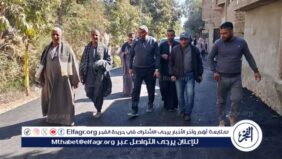 محافظ أسيوط: رصف الشوارع بمنطقة كوبري العمدة بمدينة البداري