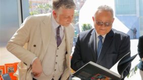وزير الثقافة الإيطالي ومدير مكتبة الإسكندرية يفتتحان معرض  إيطاليي مصر