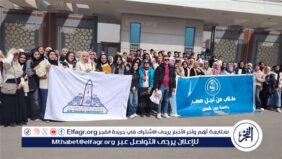 اسرة طلاب من اجل مصر جامعة عين شمس في زيارة لمعرض القاهرة الدولي للكتاب