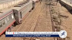 عاجل.. خروج عربات قطار طنطا - اسكندرية عن القضبان فى الغربية (صور)