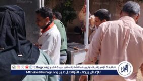 اقبال علي قافلة سيارات اللحوم بسعر 260 جنيه للكيلو بمركز المنصورة