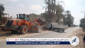 رفع 80 طن من مصرف البداري بقرية الشامية بساحل سليم فى أسيوط