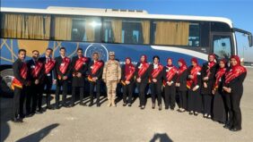 طلاب جامعة حلوان يشاركون في احتفالية يوم الشهيد بحضور الرئيس السيسي