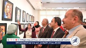 افتتاح المعرض الطلابي  هي واللون  بتربية نوعية الفيوم