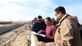 وزير الإسكان يتفقد مشروع  سكن لكل المصريين  و كوبري C3  و الجراج بالمدينة التراثية  بالعلمين الجديدة