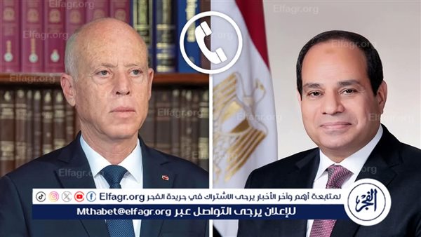 تفاصيل الاتصال الهاتفي بين الرئيس السيسي ونظيره التونسي