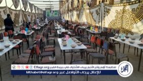 بتقدم 2000 وجبة للصائمين   الفجر من داخل أكبر مائدة إفطار فى الصعيد بأسيوط