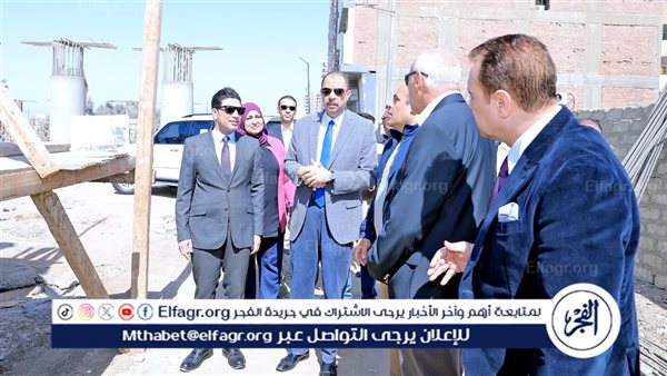 محافظ سوهاج يتفقد أعمال إنشاء كوبري أعلى مزلقان الروافع قبلي