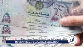 سعر الدرهم الإماراتي أمام الجنيه في تعاملات اليوم 11/3/2025 بالبنوك المصرية